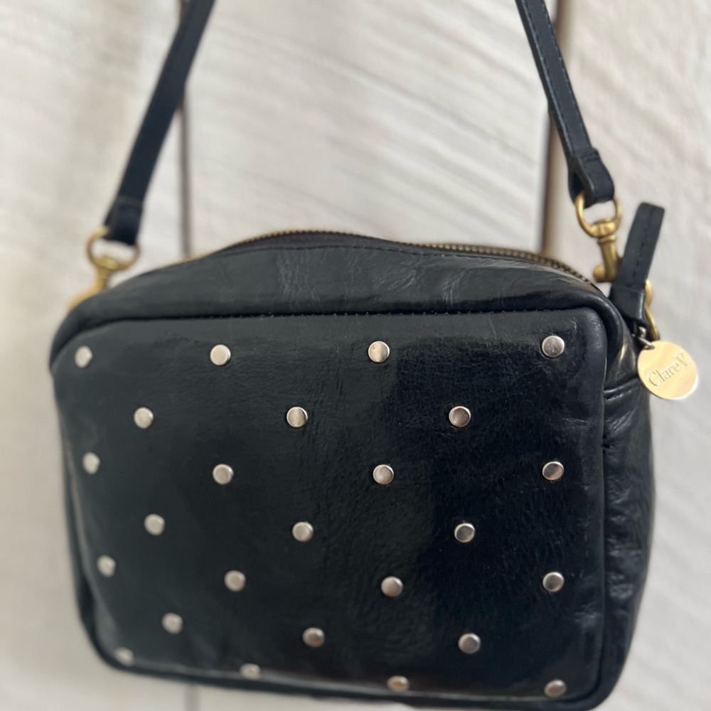 Clare V Studded Midi Crossbody Bag